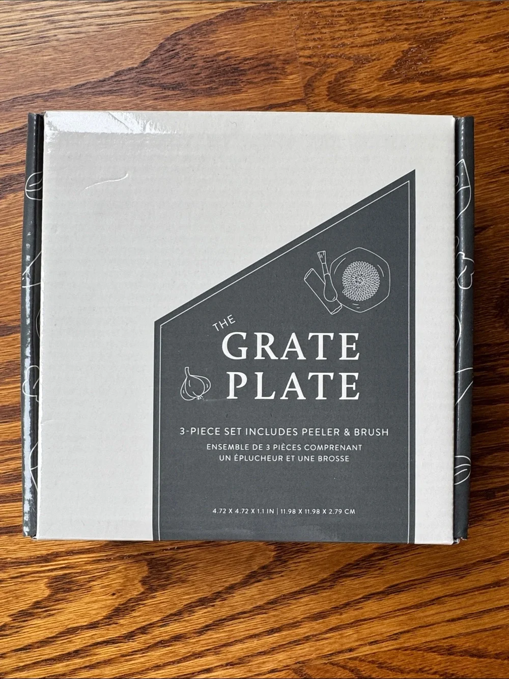 Garlic Grate Plate 3-Piece Set